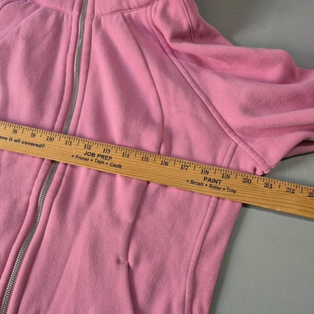 Lululemon Scuba Hoodie Womens 12 Bubblegum Pink Full Zip Sweatshirt Jacket